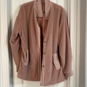 Never Worn Cozy Pink Fleece Jacket